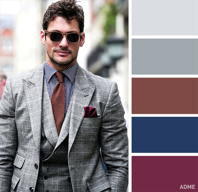 Cómo combinar colores en la ropa de hombre