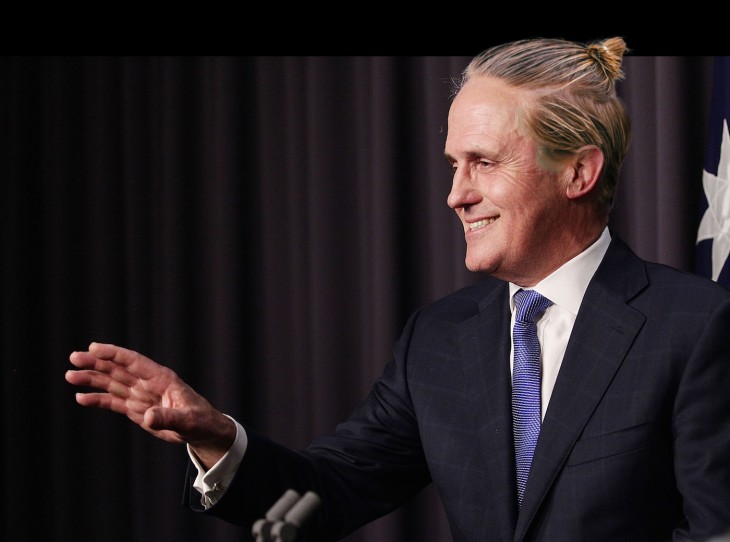 Malcolm Turnbull peinado hipster