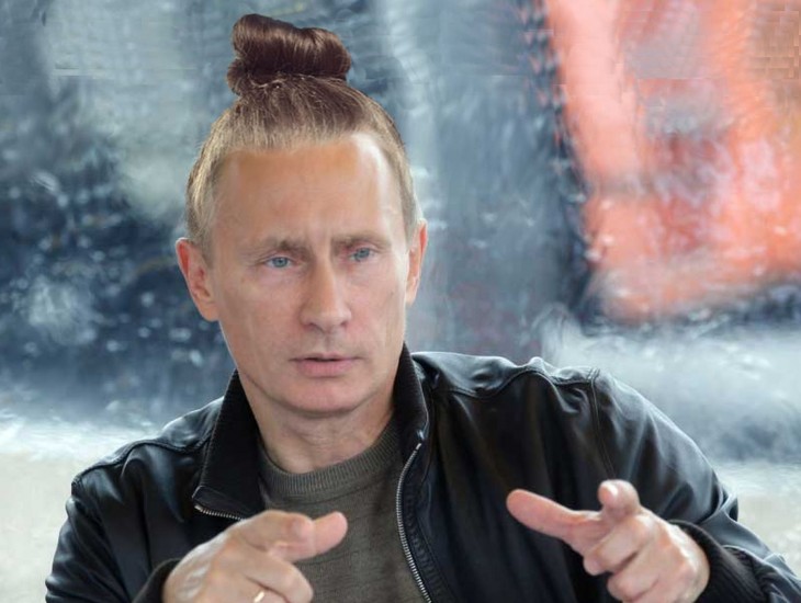 Vladimir Putin peinado hipster