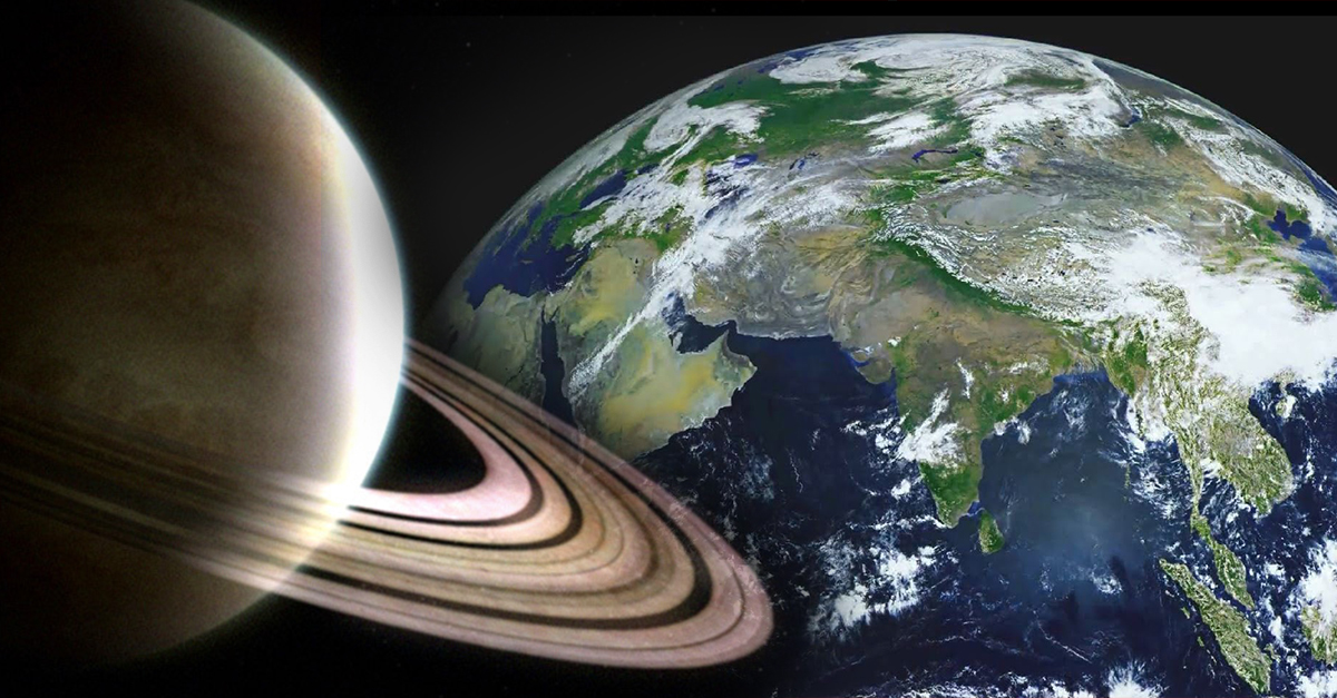 La NASA revela fotografías de la tierra vista desde Saturno
