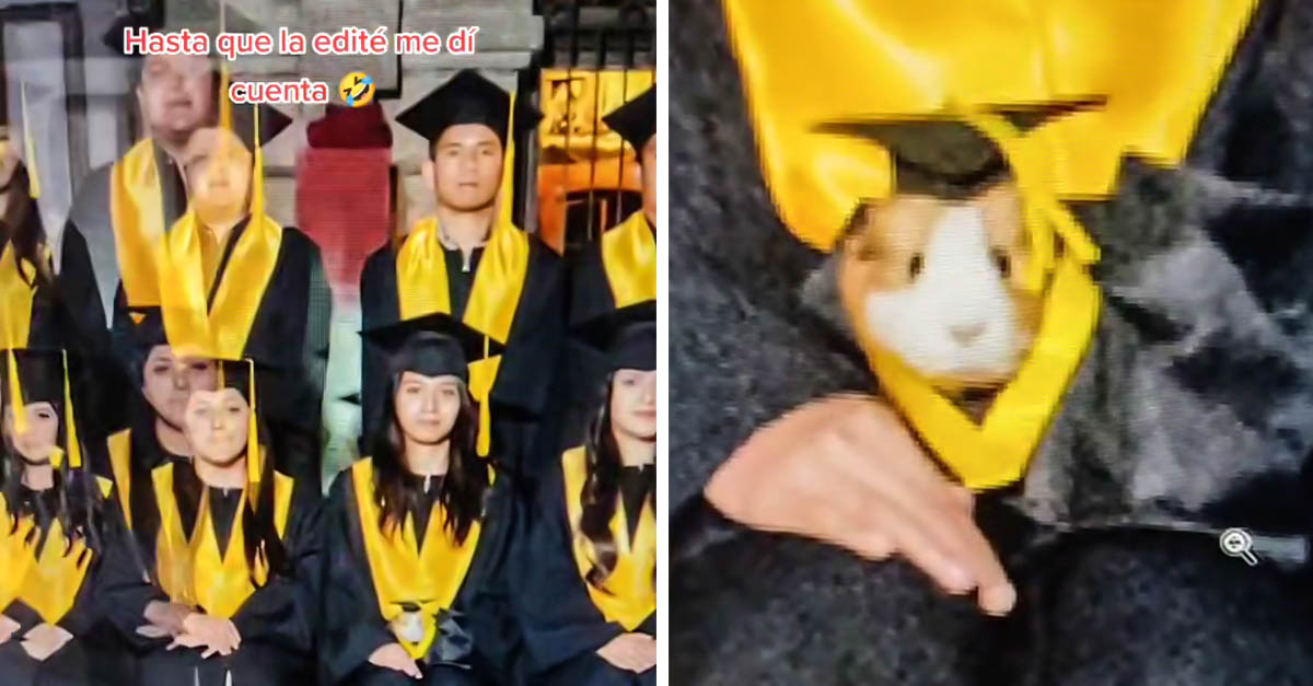 Cuyo Se Vuelve Viral Al Salir En Foto De Graduación Con Su Dueña 6126