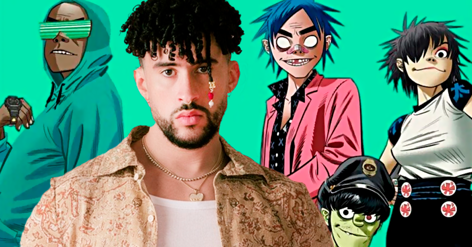 Filtran canción de Gorillaz con Bad Bunny llamada Tormenta