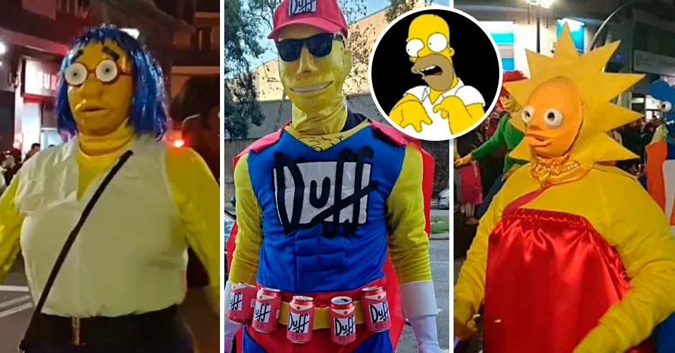 Se Visten De Los Simpson Y Parecen Salidos De Una Pesadilla