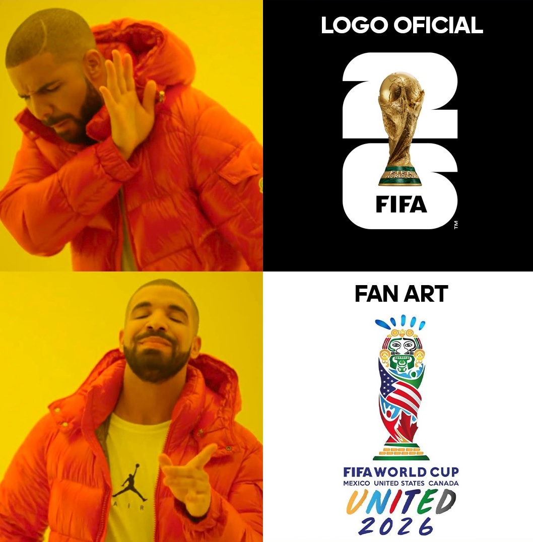 Tunden con memes el nuevo logo de la Copa Mundial 2026